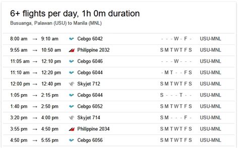 flight time manila to palawan|Cheap Flights from Manila to Busuanga Palawan .